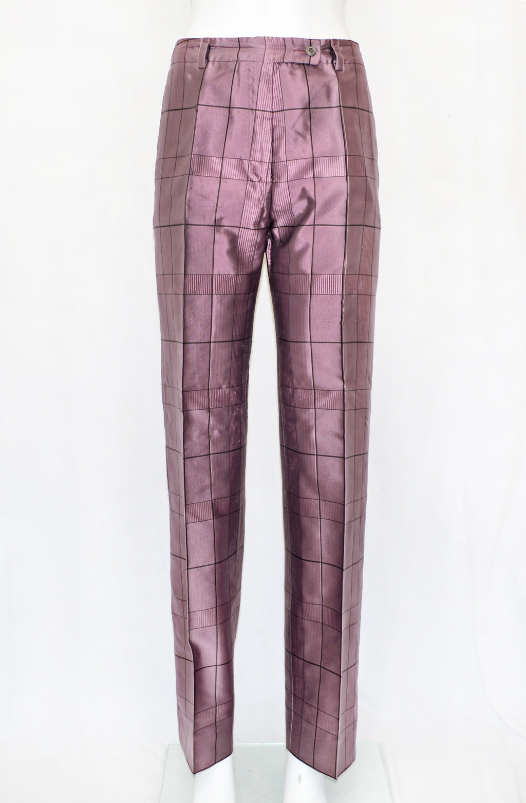 Prada FW 1997 Mauve Grid Trousers