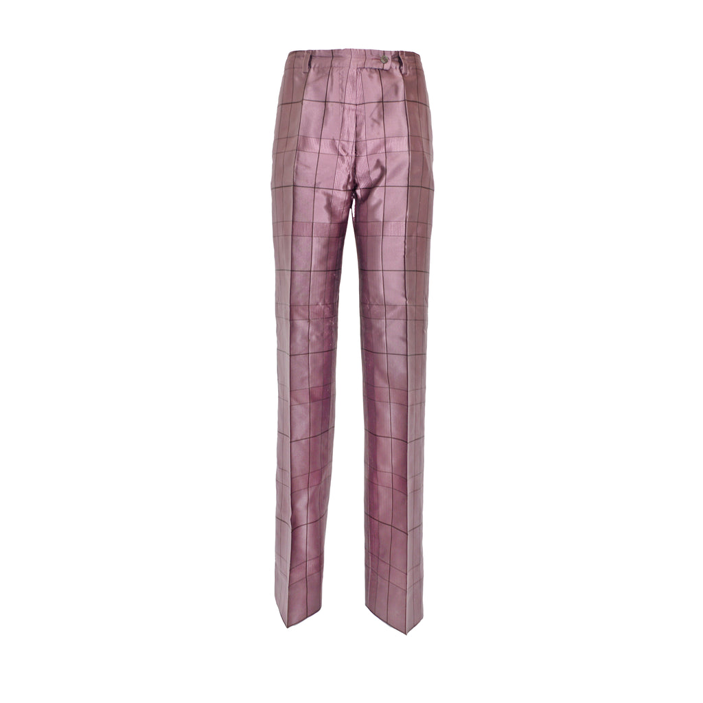 Prada FW 1997 Mauve Grid Trousers