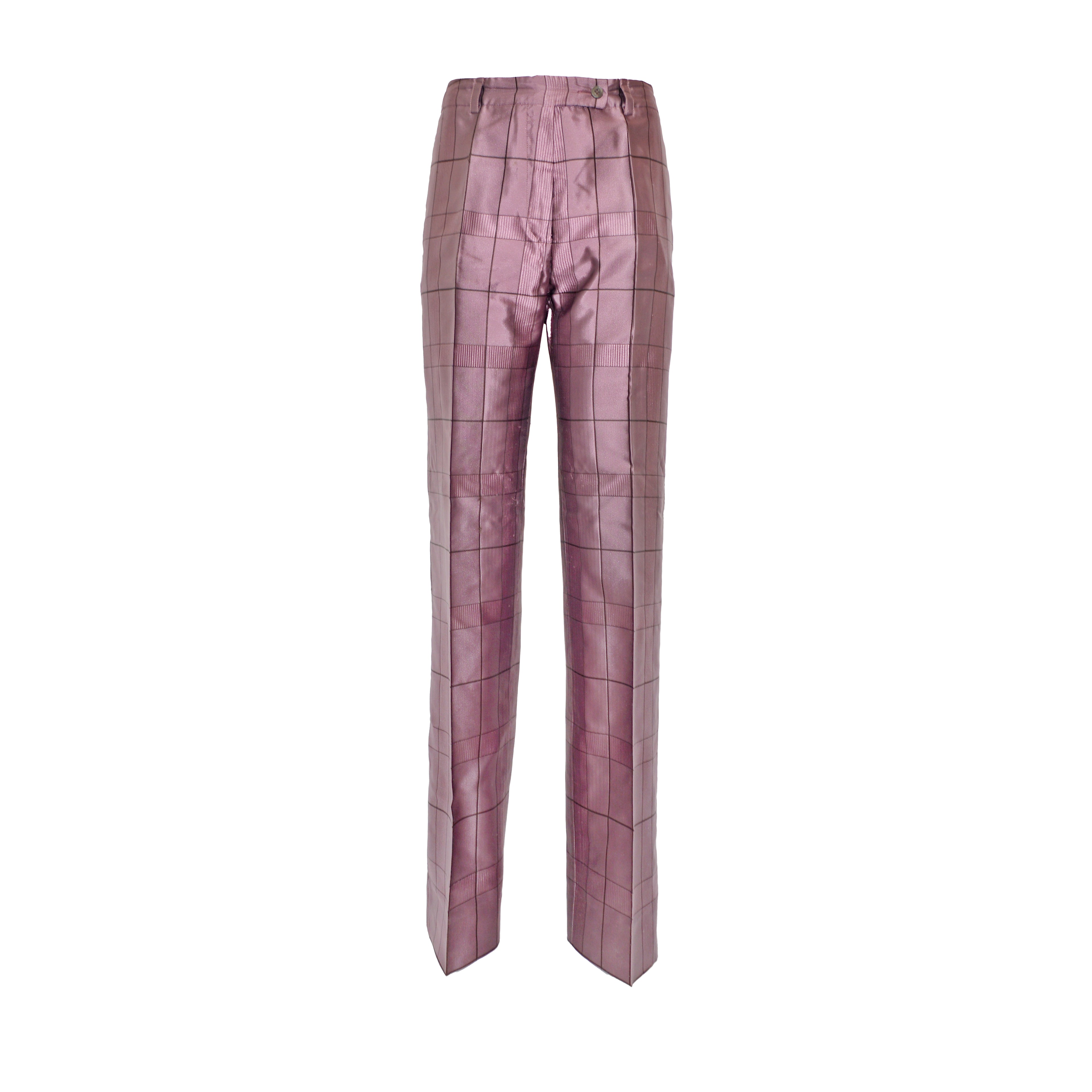 Prada FW 1997 Mauve Grid Trousers
