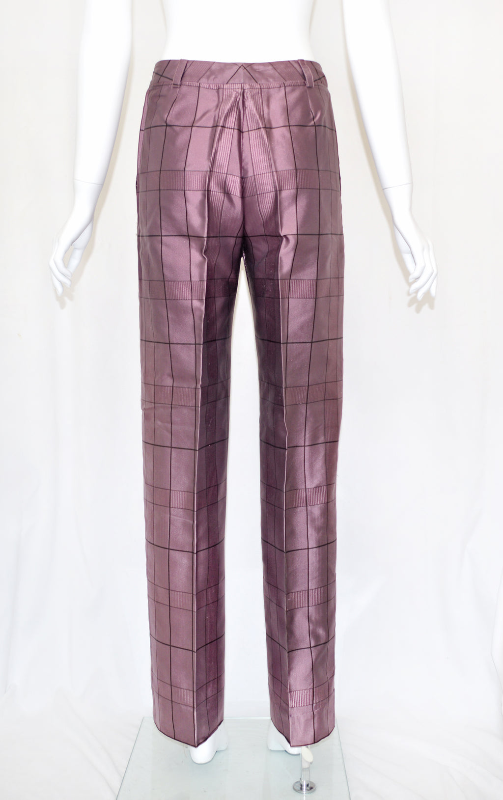 Prada FW 1997 Mauve Grid Trousers