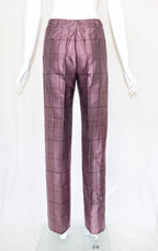 Prada FW 1997 Mauve Grid Trousers