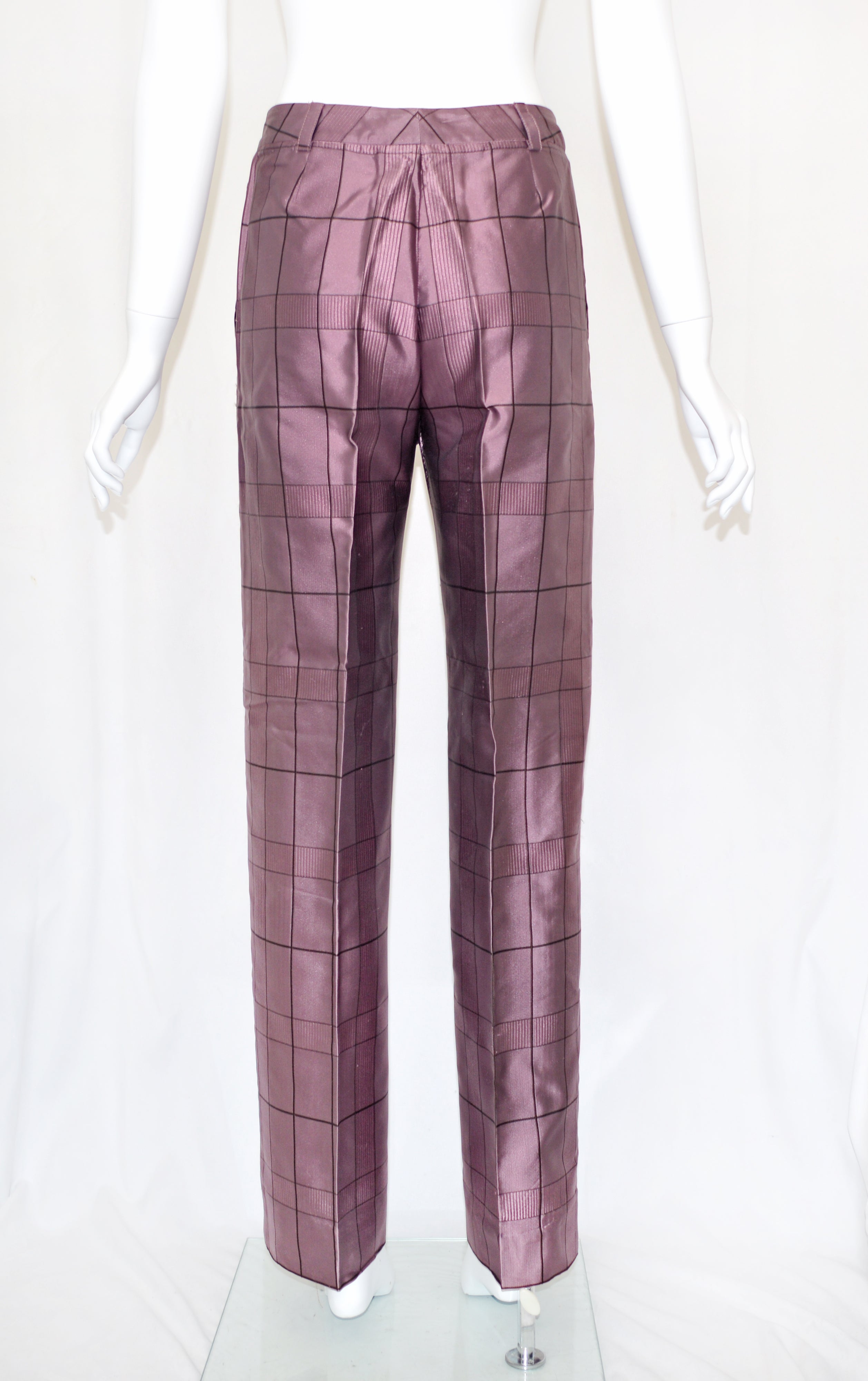 Prada FW 1997 Mauve Grid Trousers