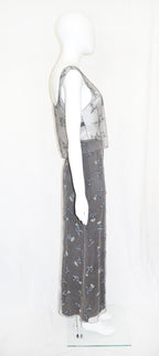 Prada FW 1997 Bead Embellished Tulle Skirt Set