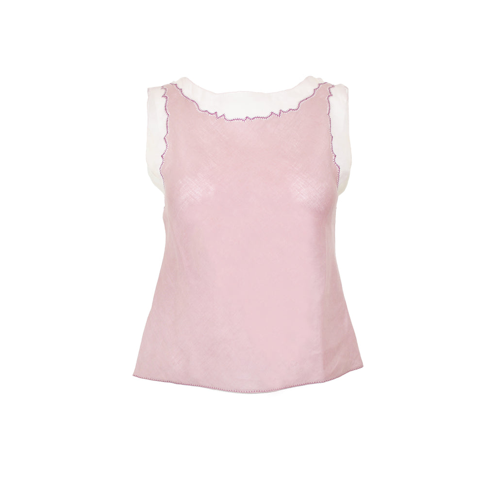 Prada 1998 silk mauve top