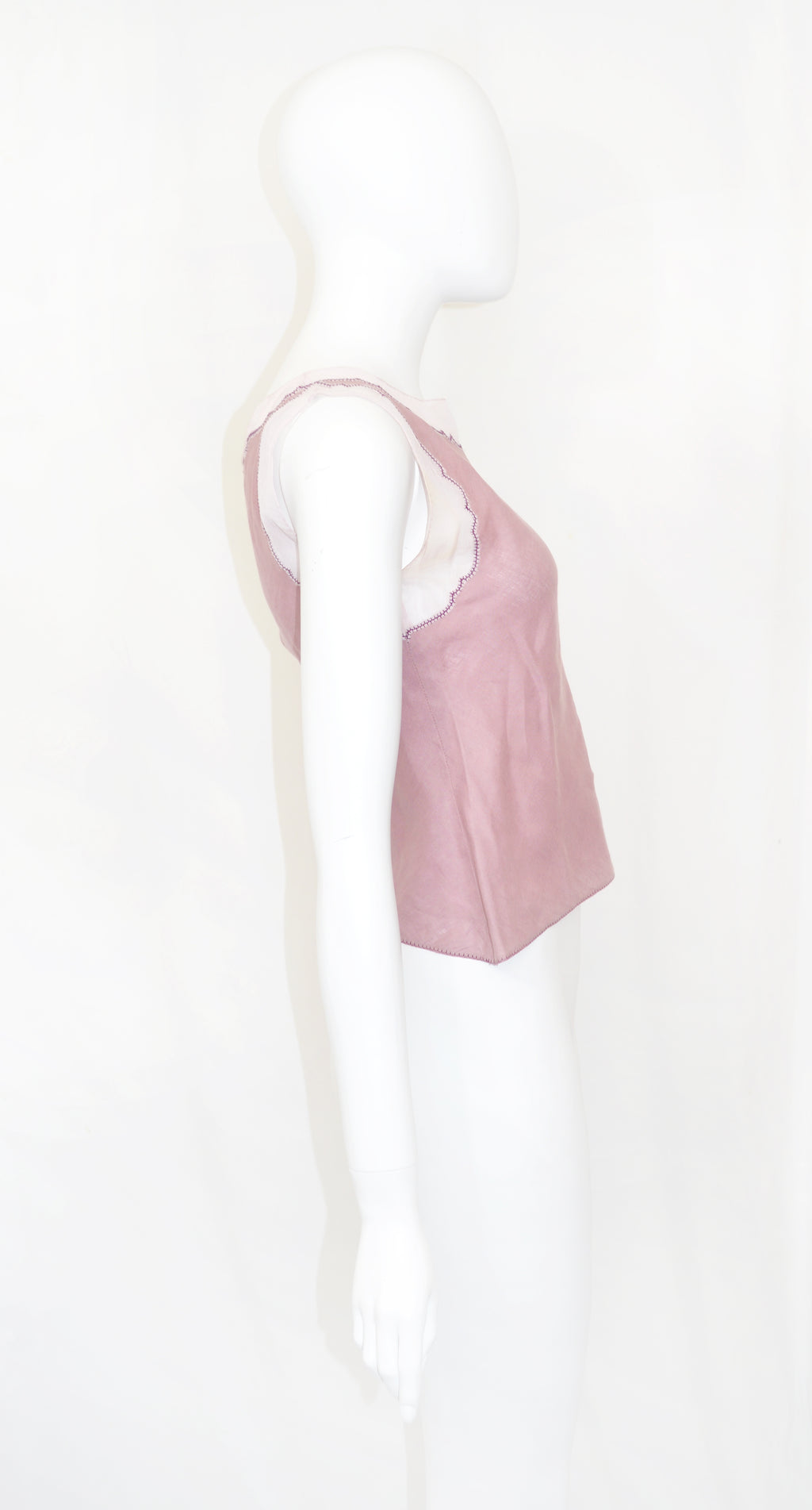 Prada 1998 silk mauve top