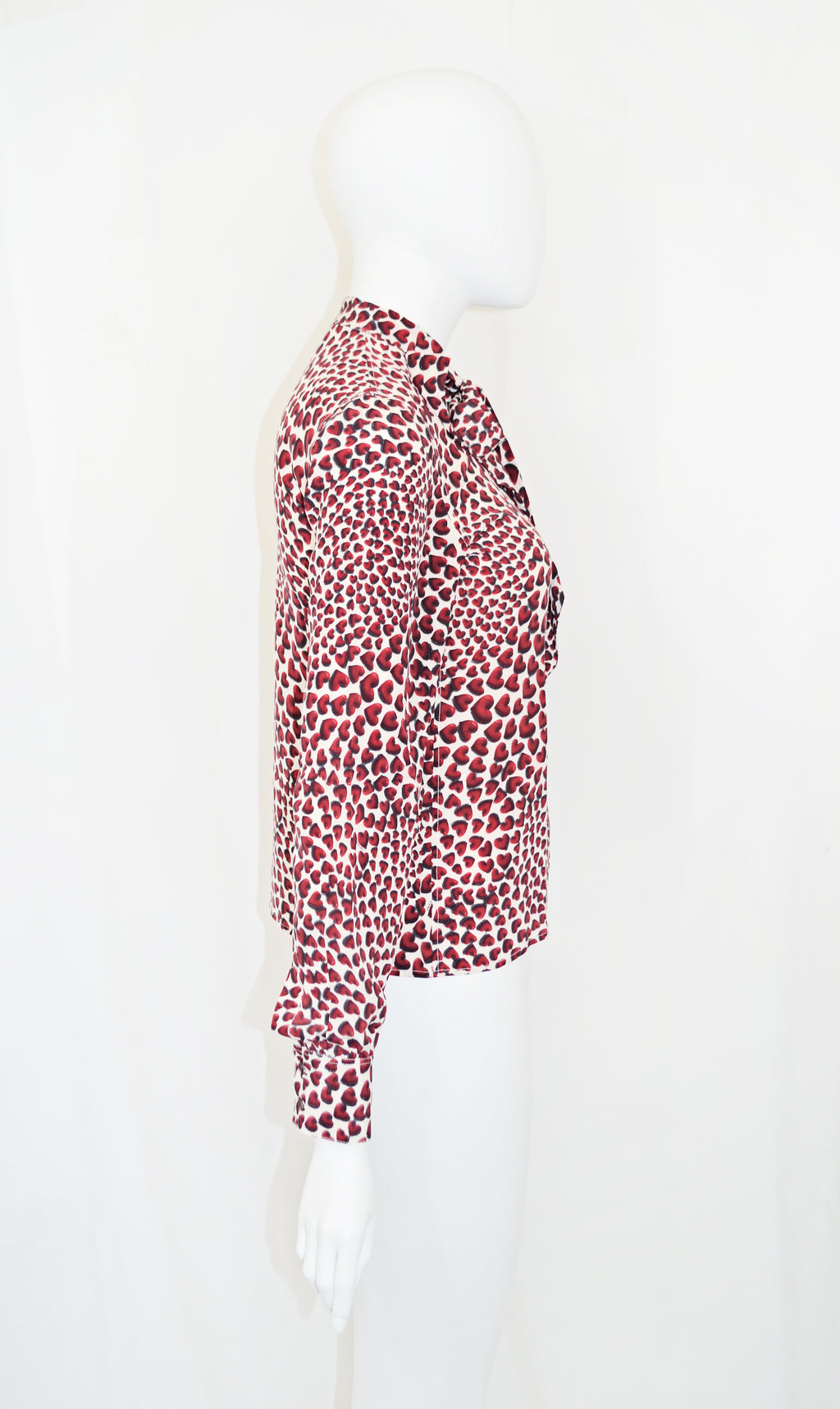 Prada 2000 heart print blouse