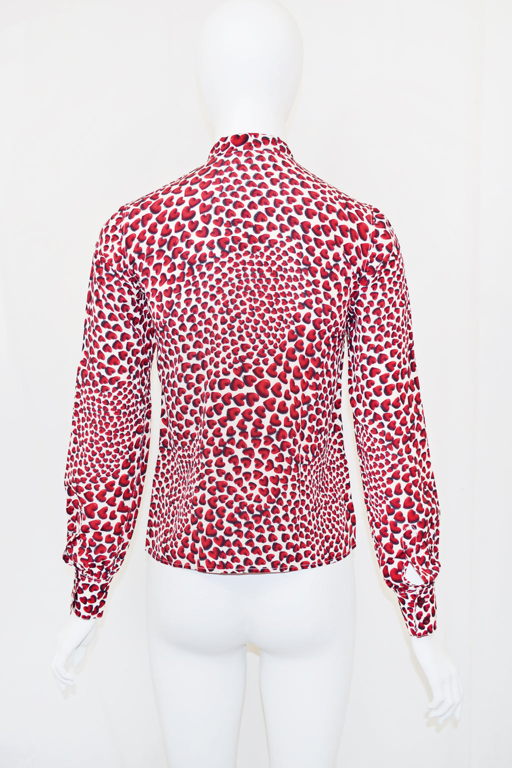 Prada 2000 heart print blouse