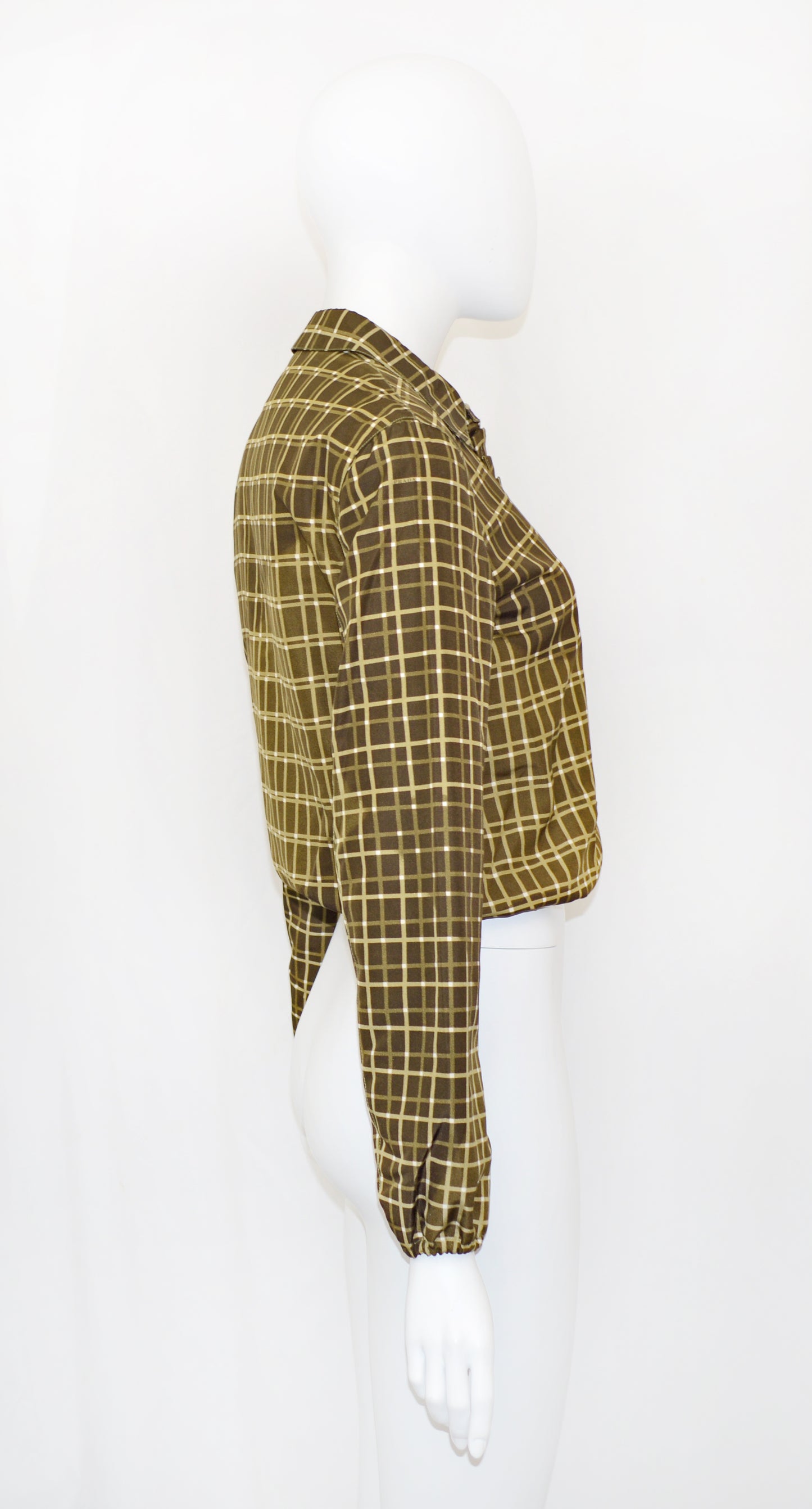 PRADA SS 1999 checked silk jacket