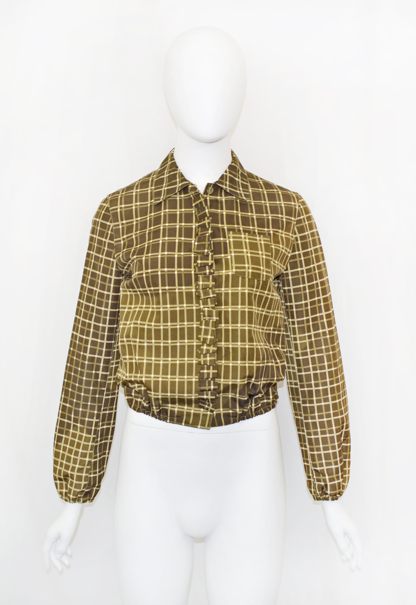 PRADA SS 1999 checked silk jacket