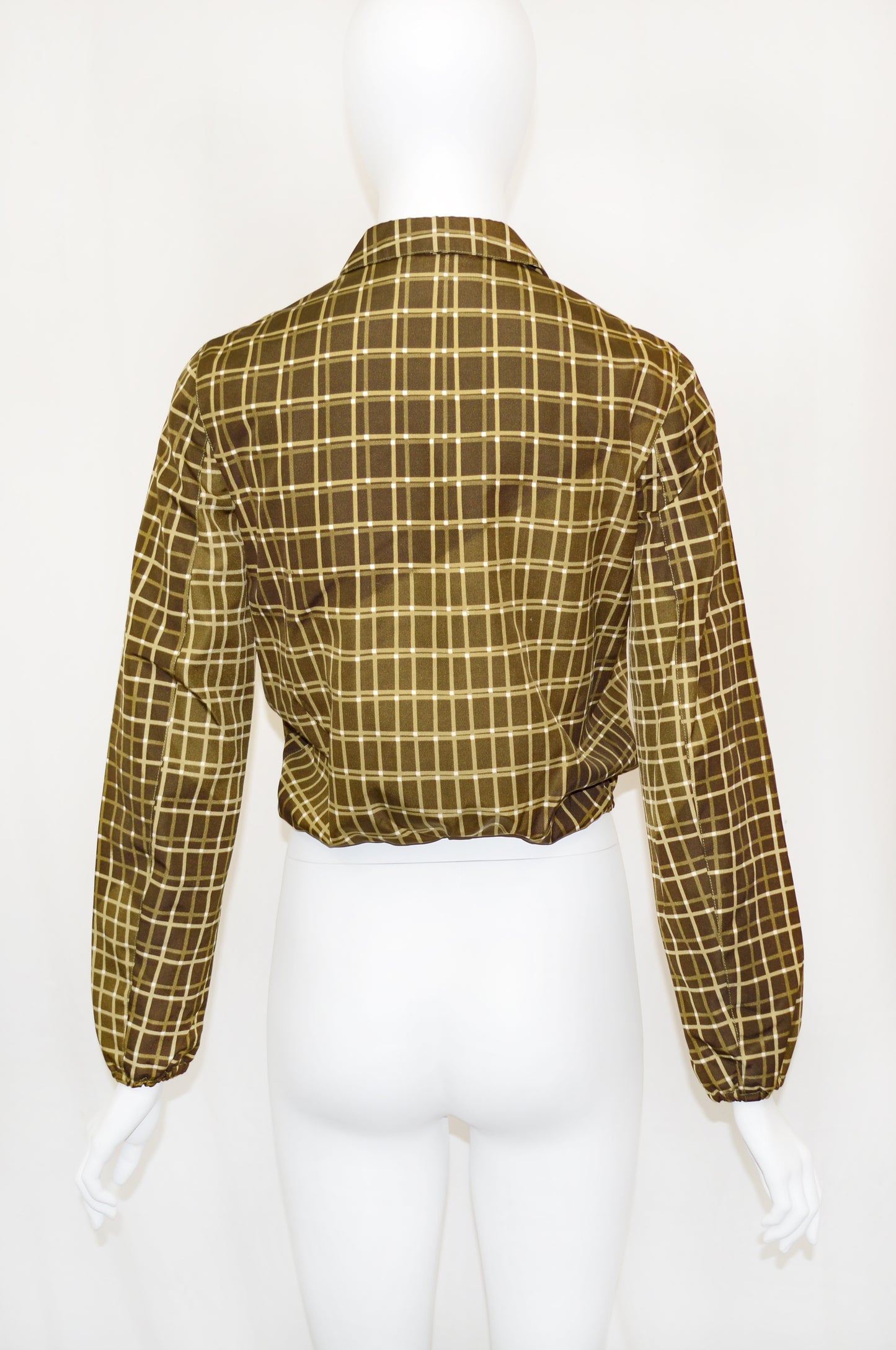 PRADA SS 1999 checked silk jacket