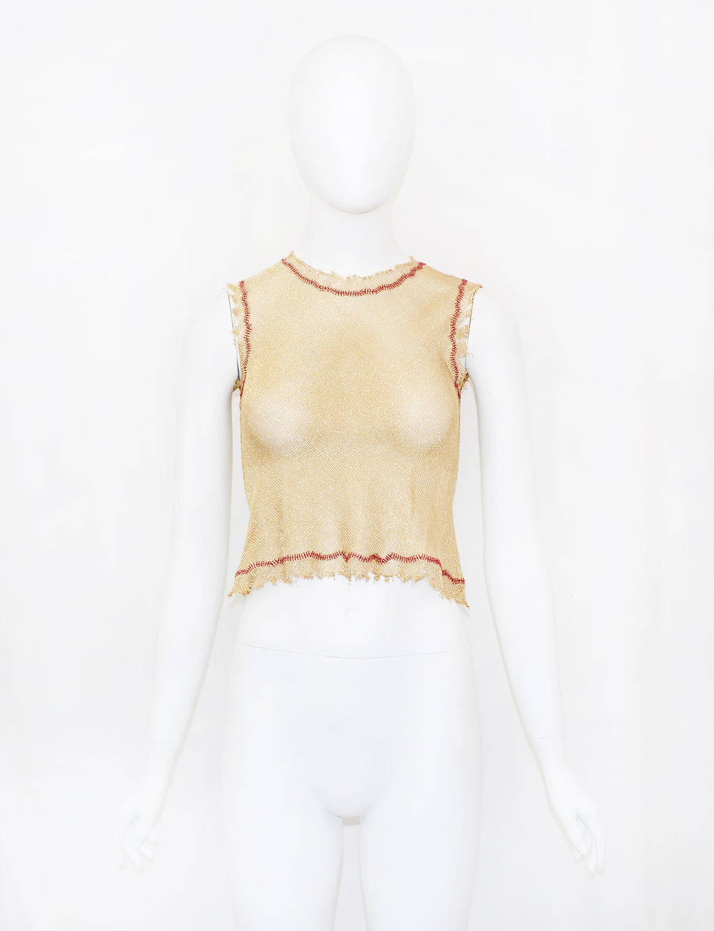 Prada SS 1998 Gold Lurex Top
