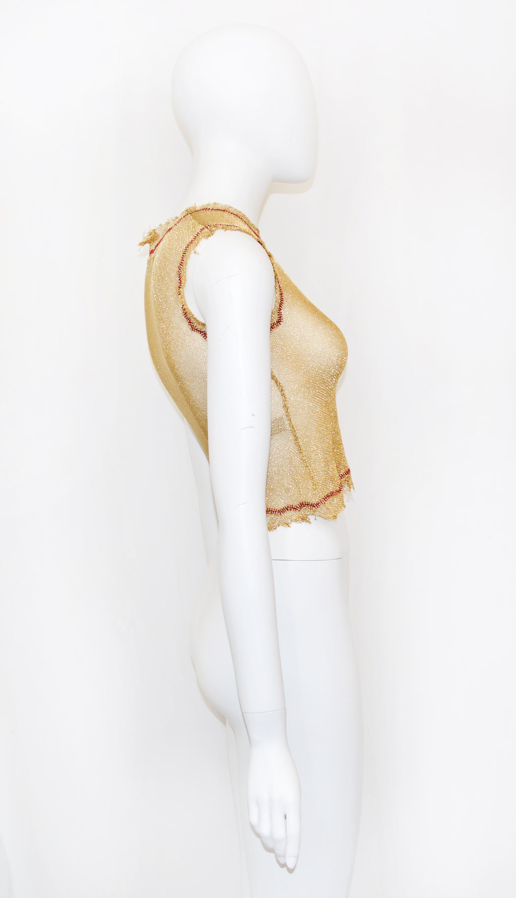 Prada SS 1998 Gold Lurex Top