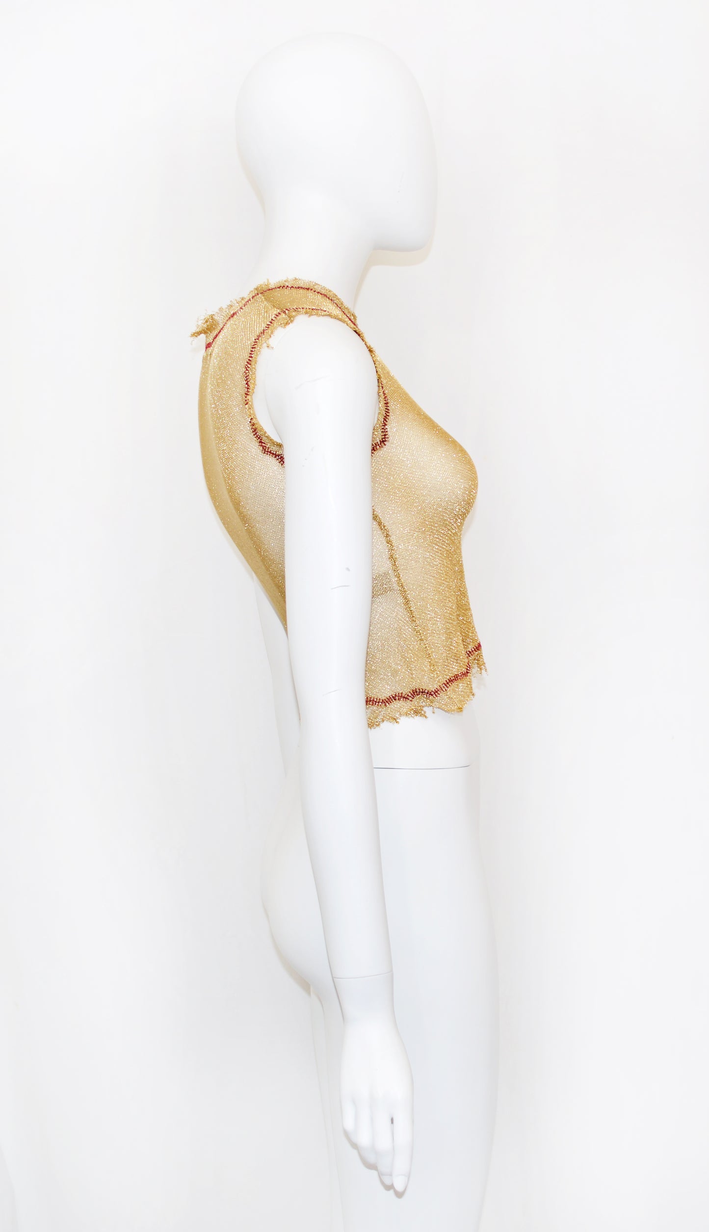 Prada SS 1998 Gold Lurex Top