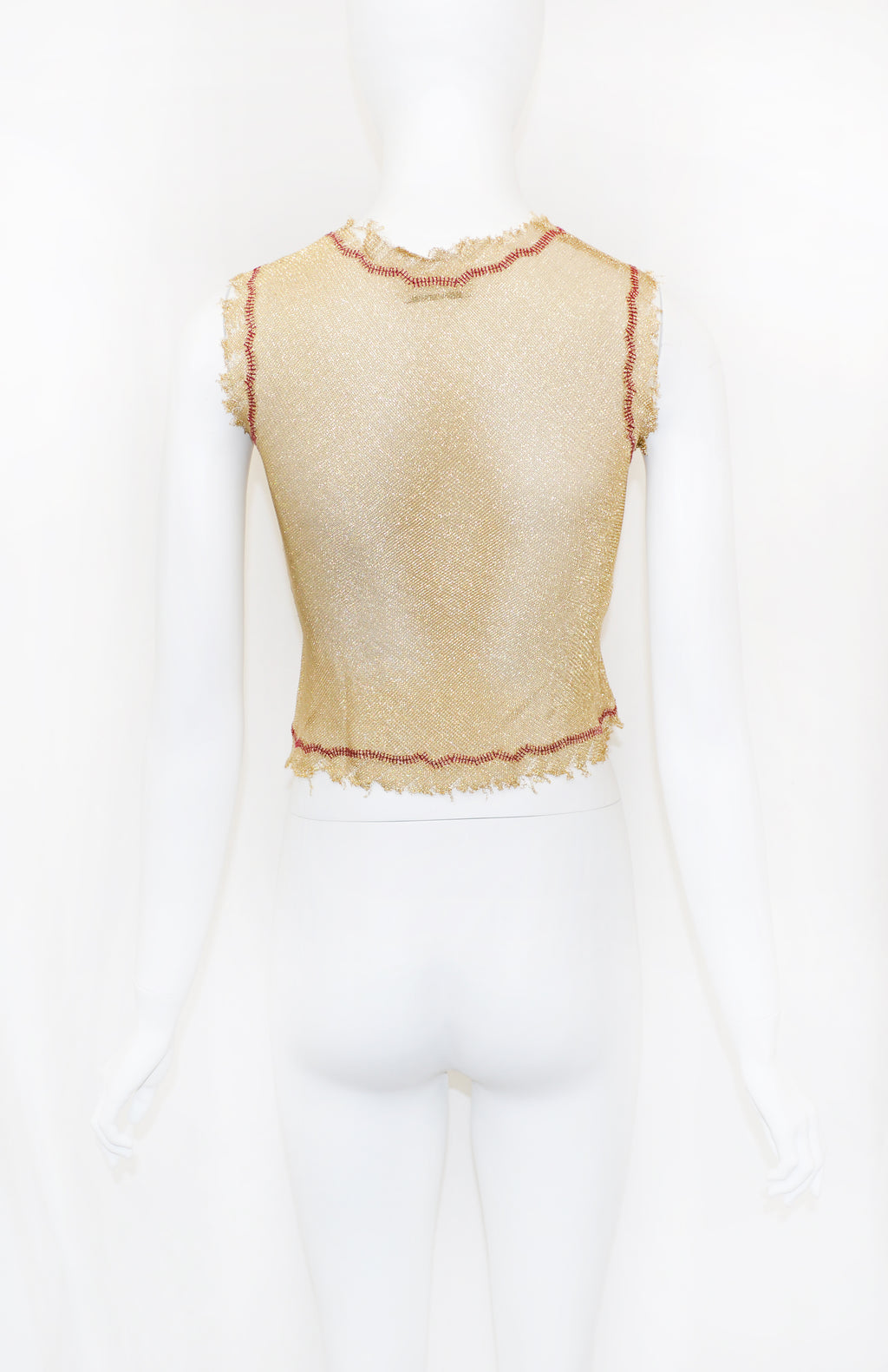 Prada SS 1998 Gold Lurex Top