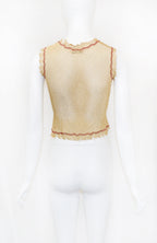 Prada SS 1998 Gold Lurex Top