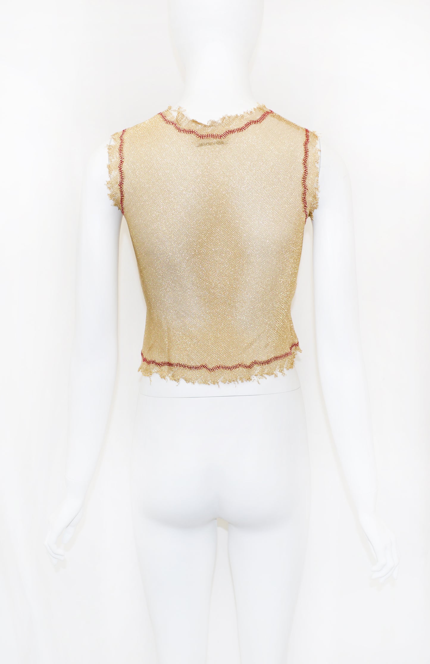 Prada SS 1998 Gold Lurex Top