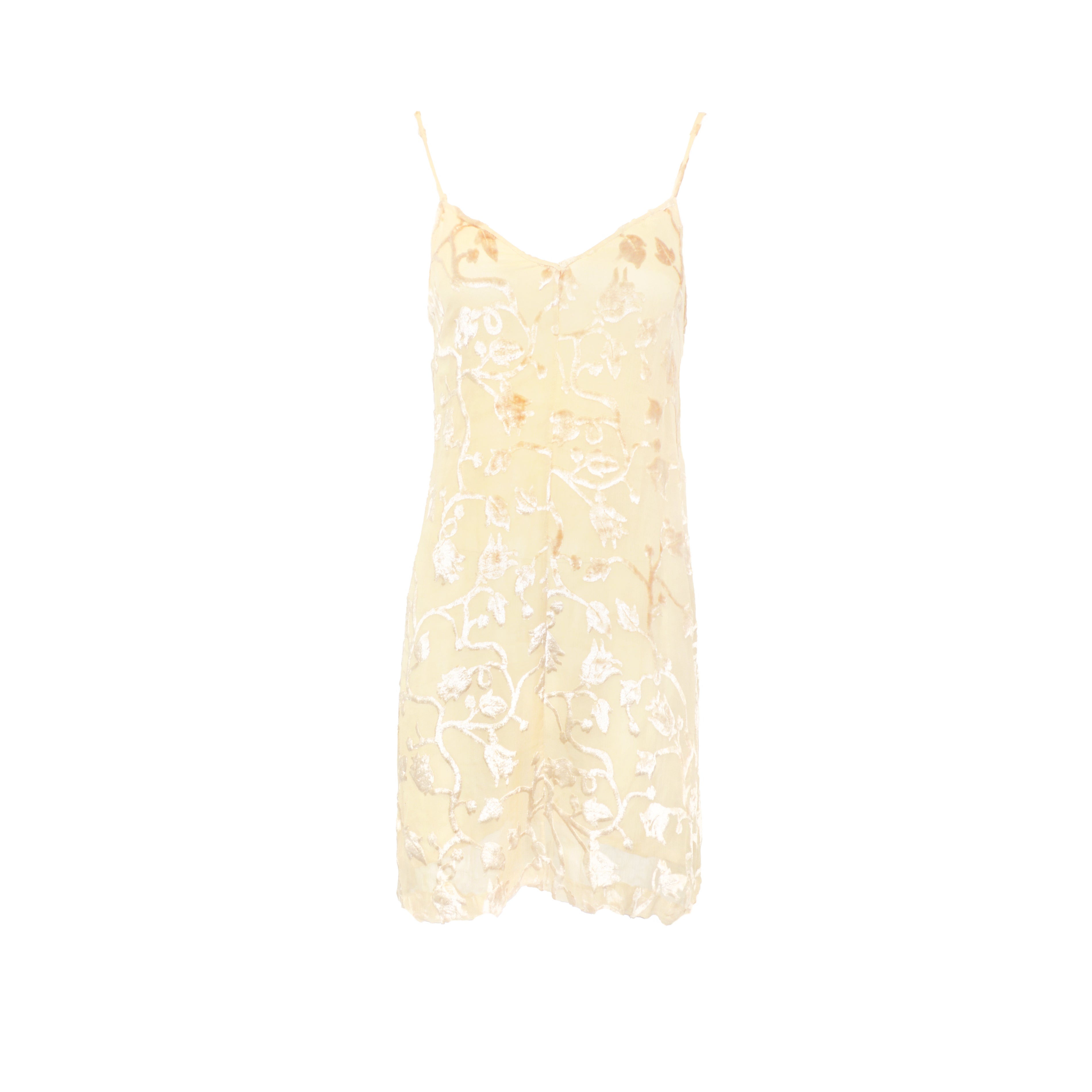 Prada 1997 Golden Velvet Dress