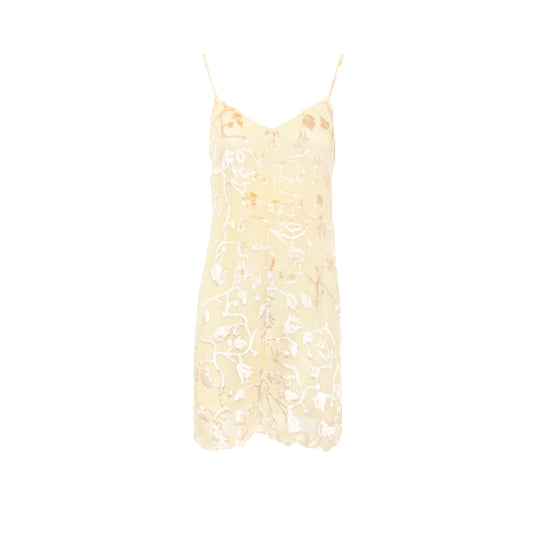 Prada 1997 Golden Velvet Dress