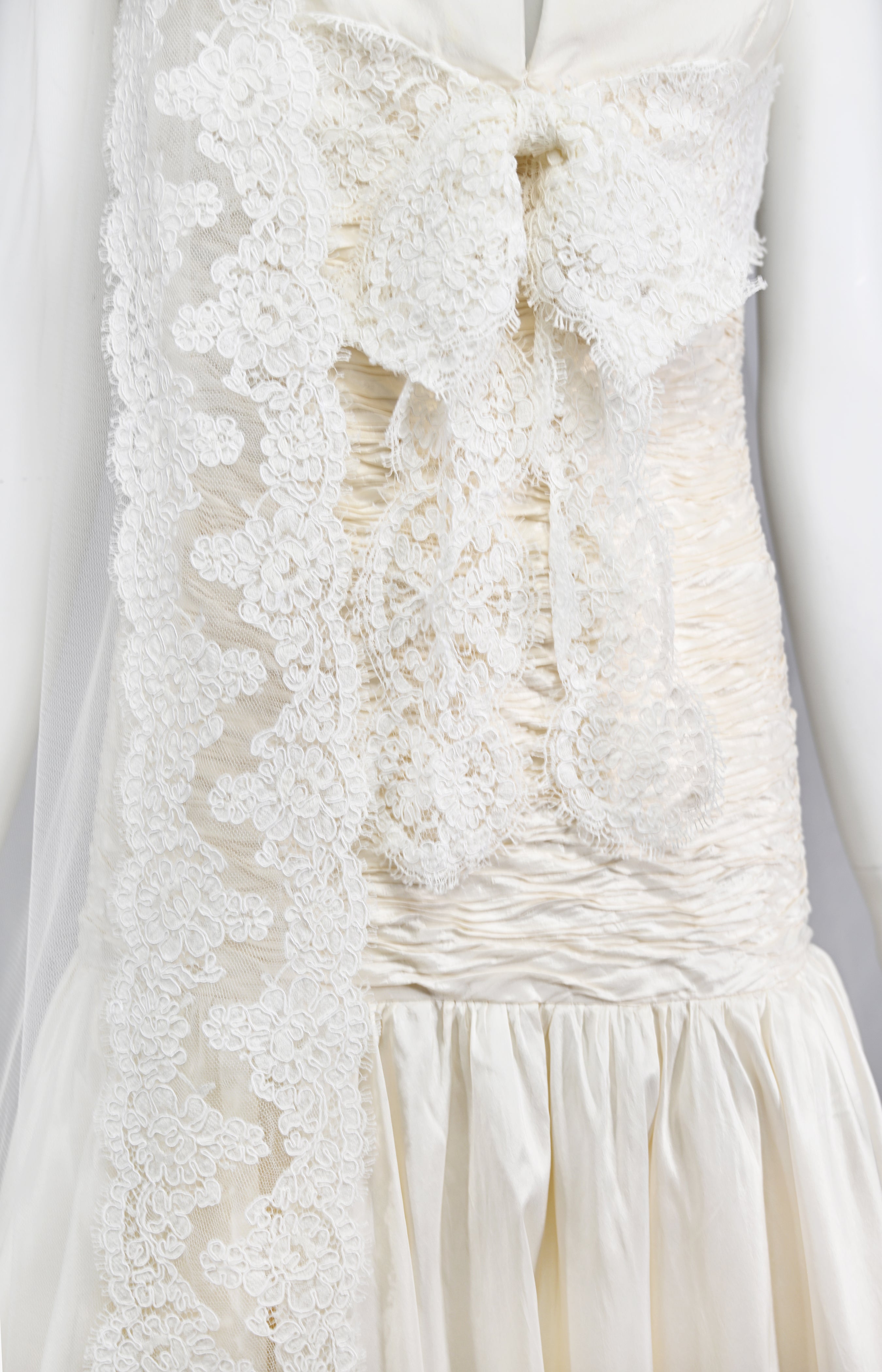 Valentino Sposa Silk Wedding Dress & Cathedral Lace Veil