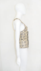 Prada SS 2002 Brocade Backless Top