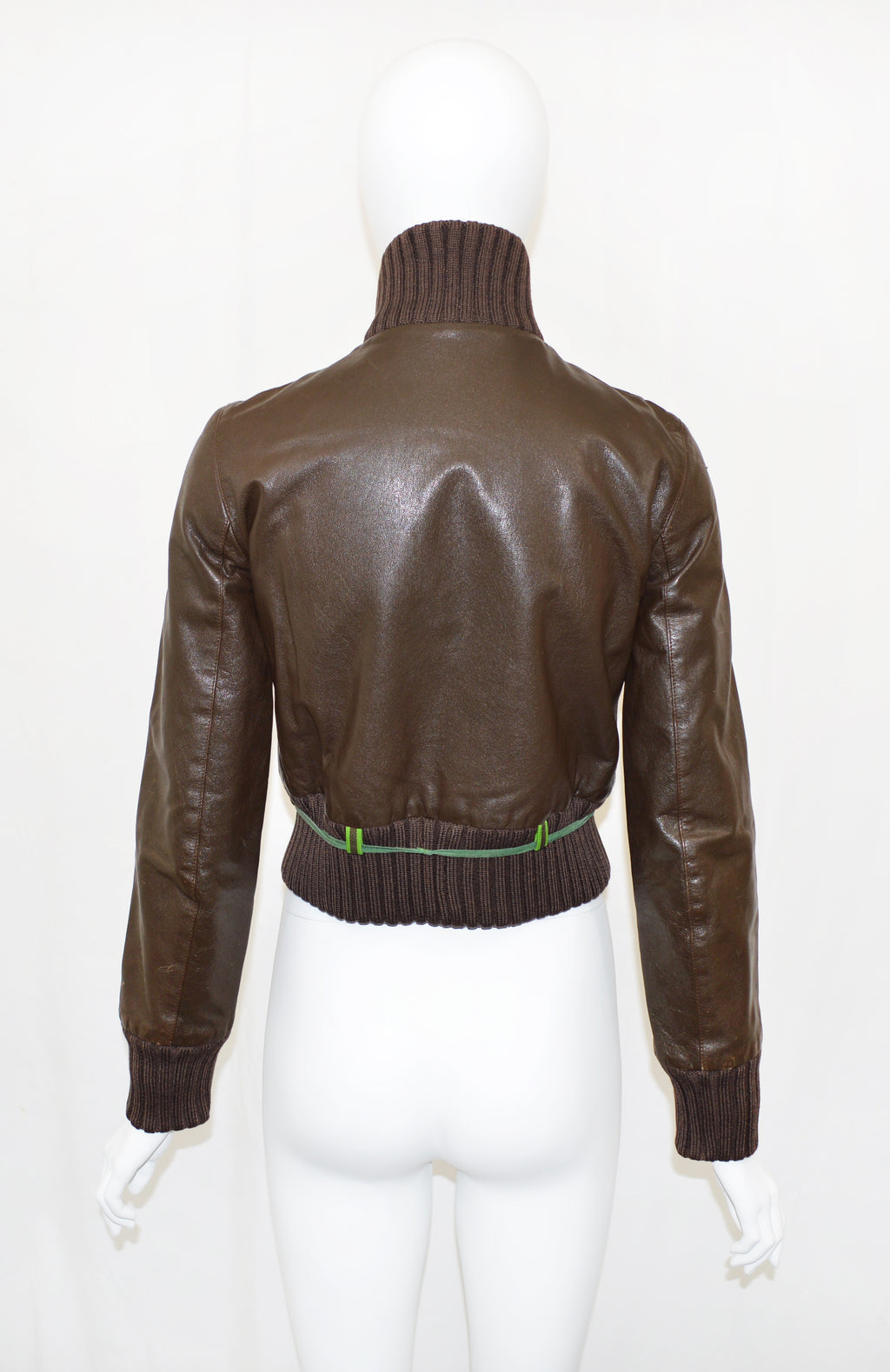 Miu Miu FW 1999 Leather Bomber Jacket