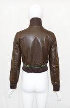 Miu Miu FW 1999 Leather Bomber Jacket
