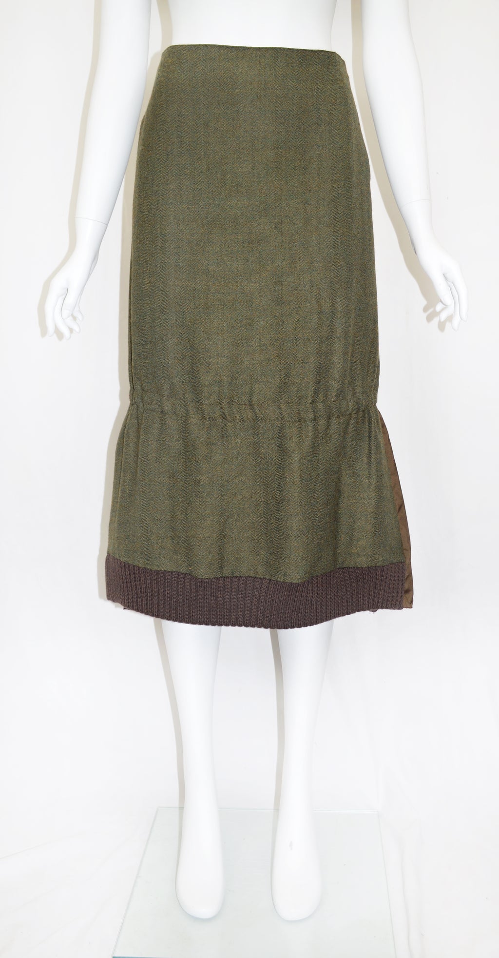 MIU MIU FW 1999 WOOL TECH SKIRT