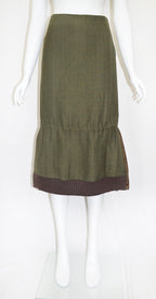 MIU MIU FW 1999 WOOL TECH SKIRT