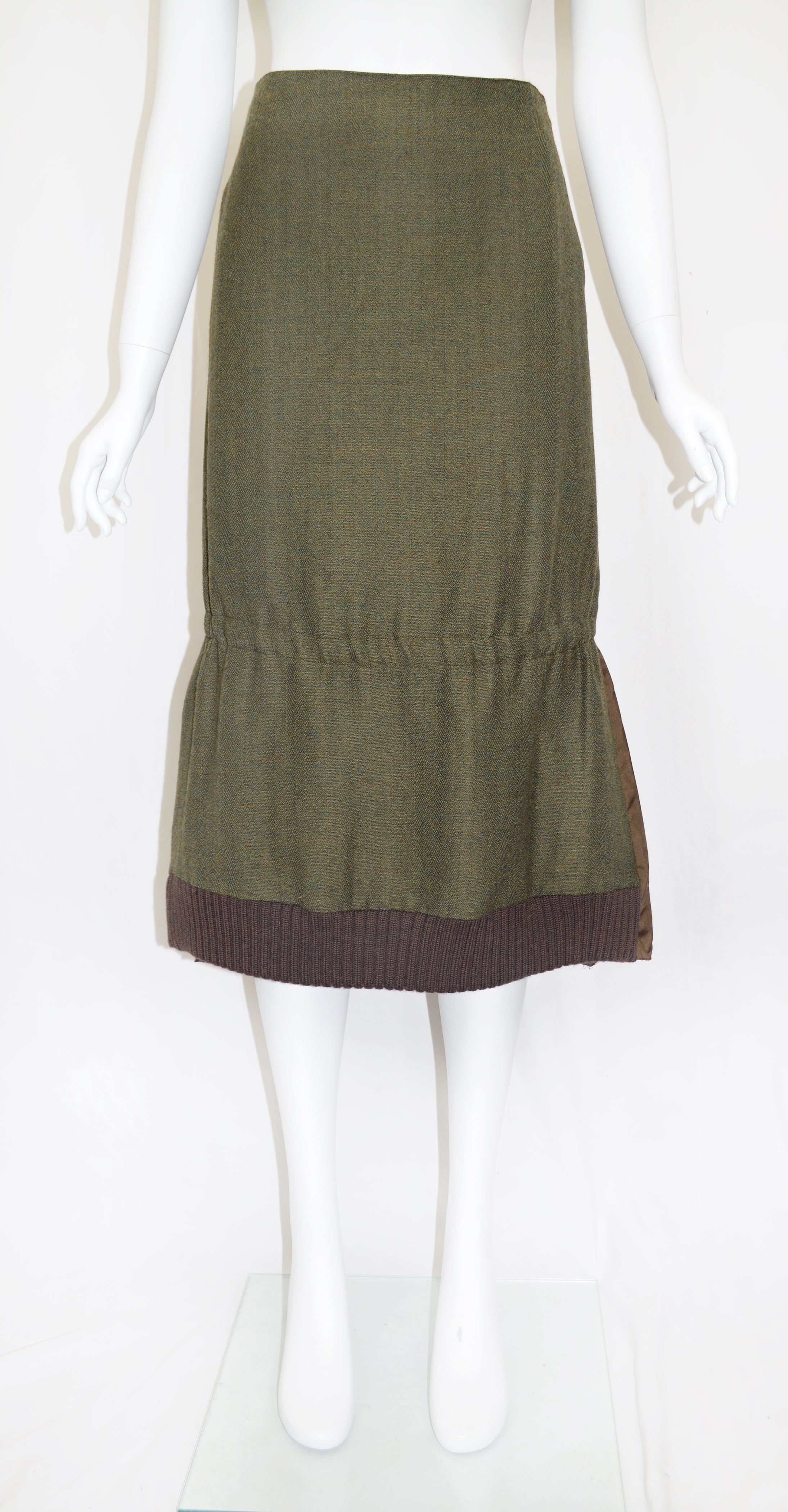 MIU MIU FW 1999 WOOL TECH SKIRT
