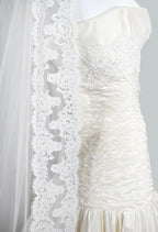 Valentino Sposa Silk Wedding Dress & Cathedral Lace Veil
