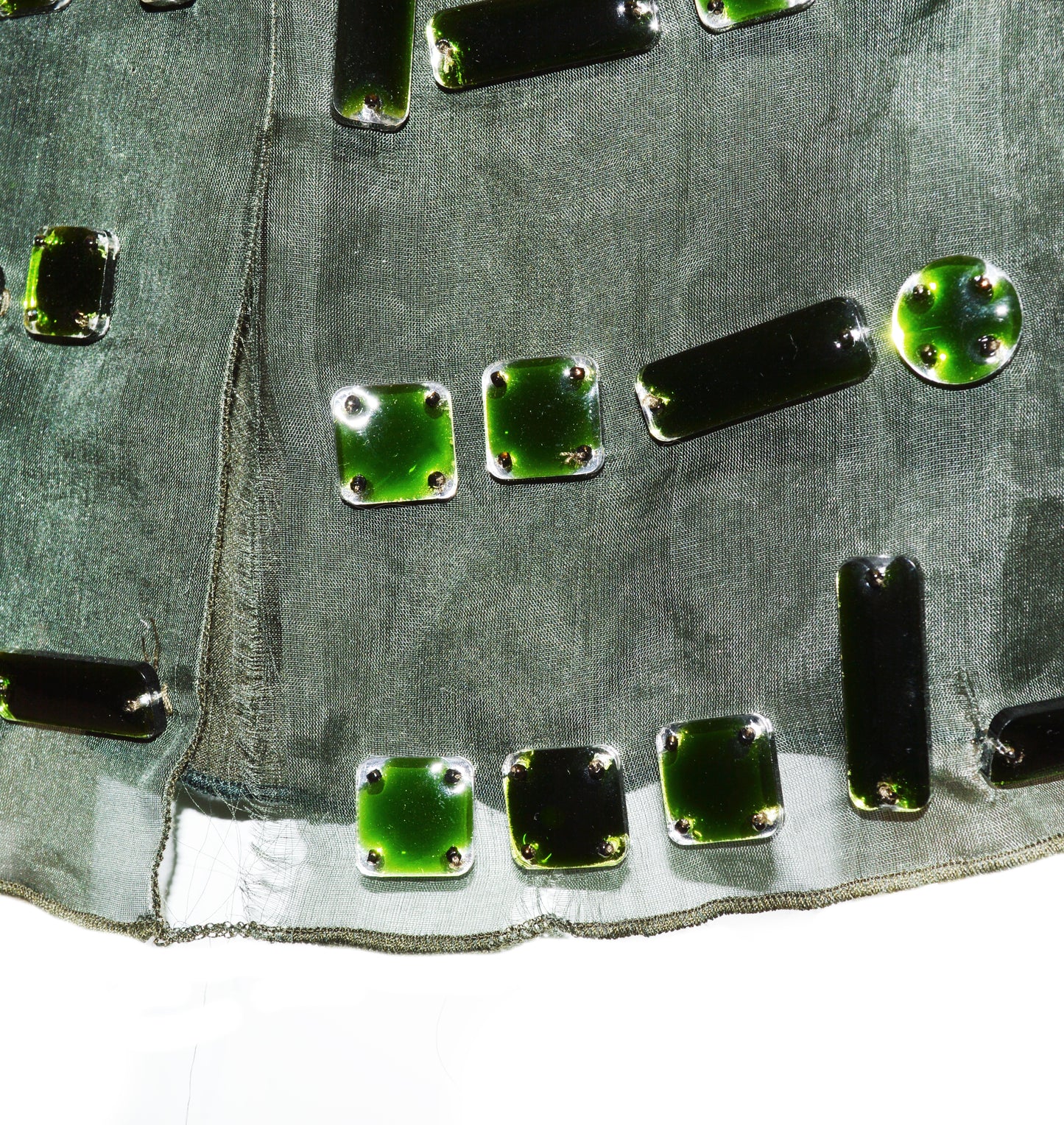 PRADA FW 1999 EMBELLISHED ORGANZA DRESS