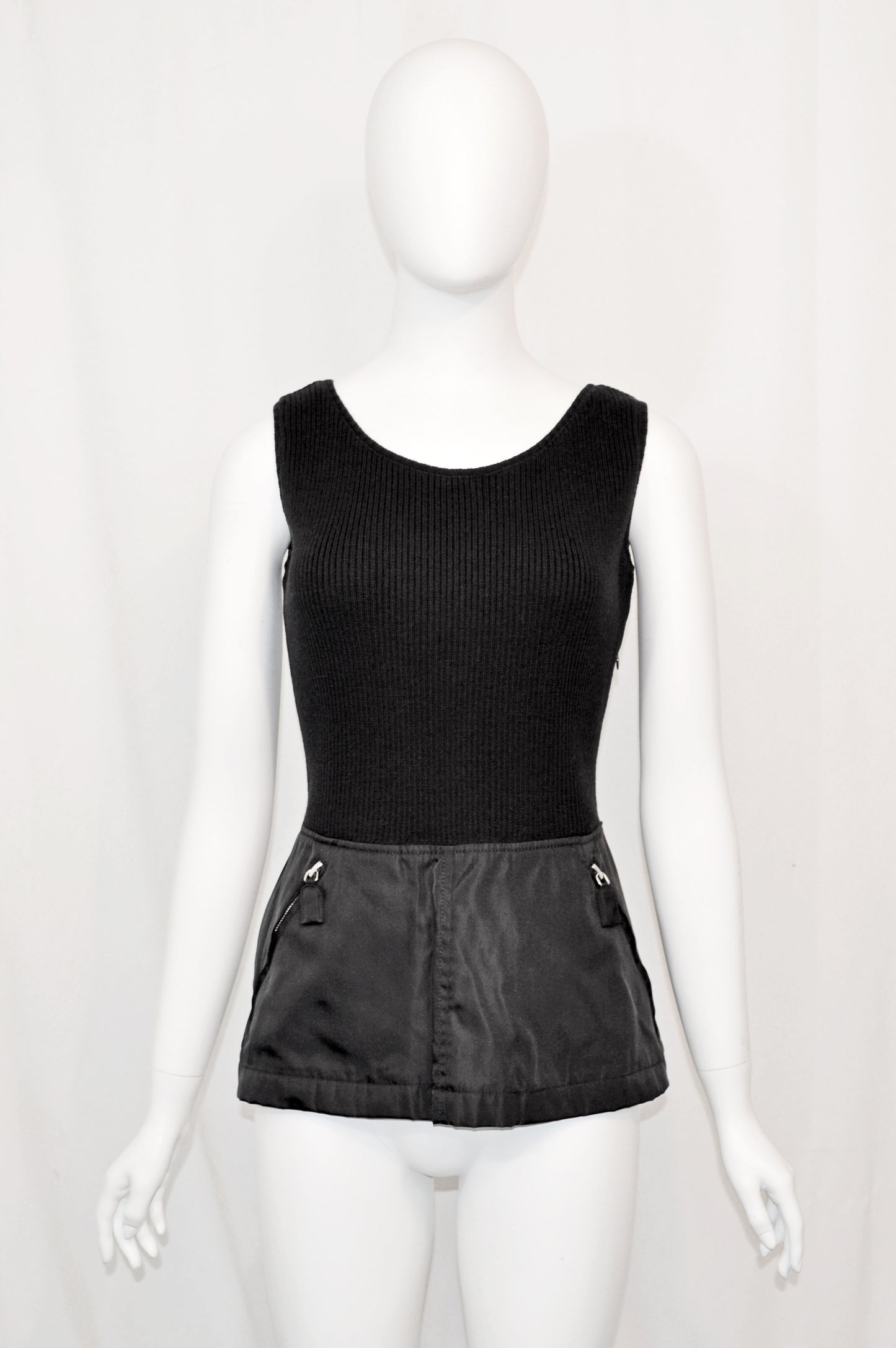 Prada 1994 Wool Nylon Blouse