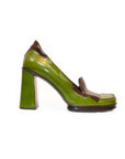 Prada FW 1999 Green Enamel Heels