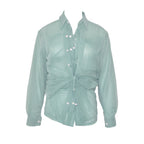 Comme des Garcons FW 1990 Sheer Multi Layer Button Up Blouse