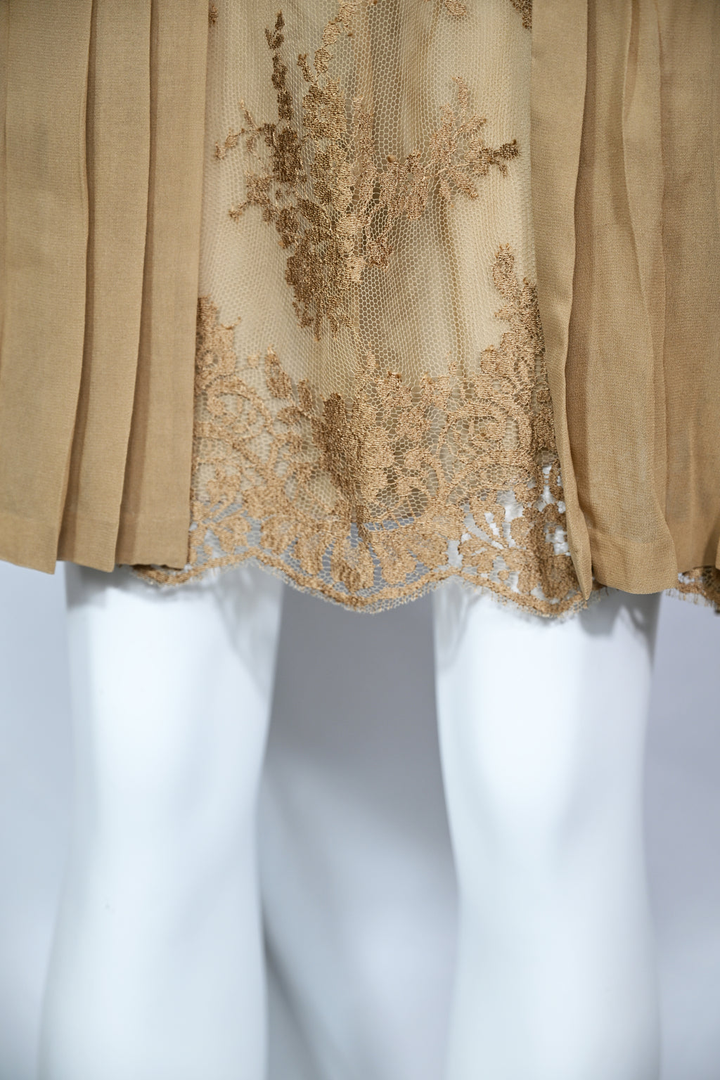Valentino FW 1994 Feather Cuff Skirt Set