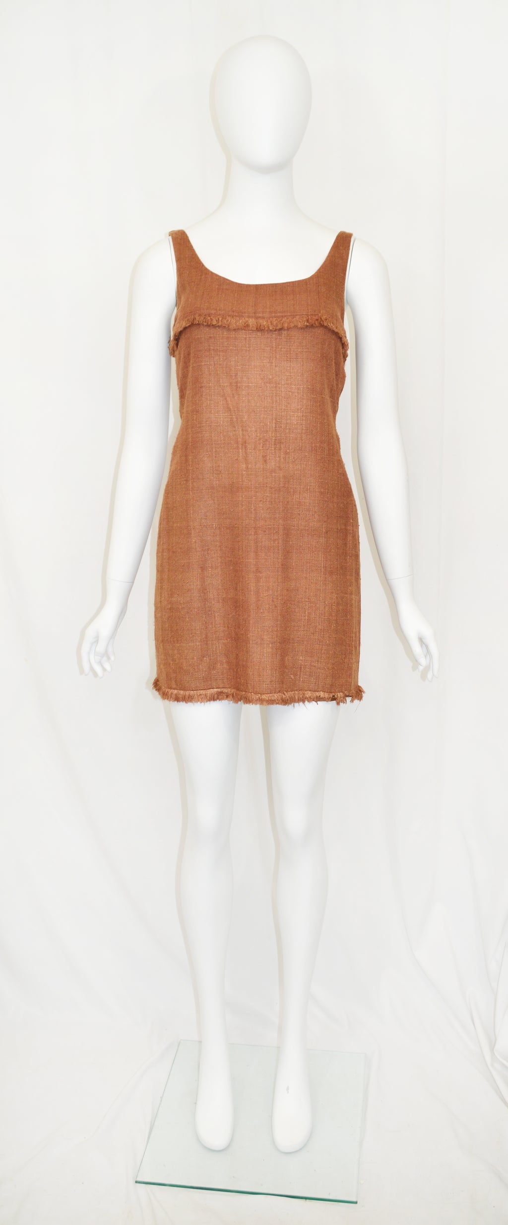 PRADA SS 1993 Fringe Mini Dress