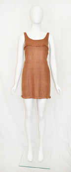 PRADA SS 1993 Fringe Mini Dress