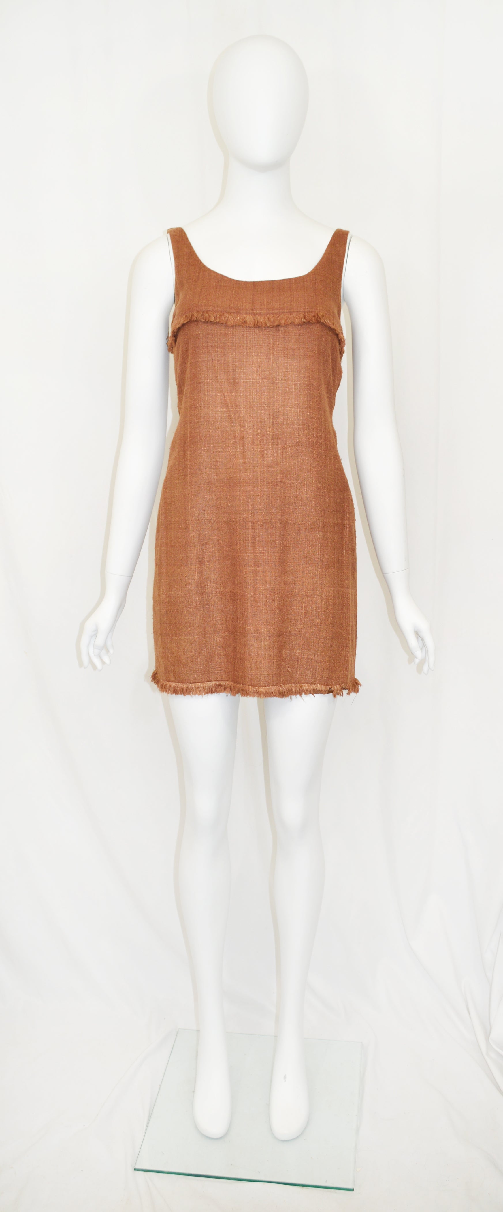 PRADA SS 1993 Fringe Mini Dress