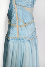 Dolce & Gabbana Chiffon Gathered Dress