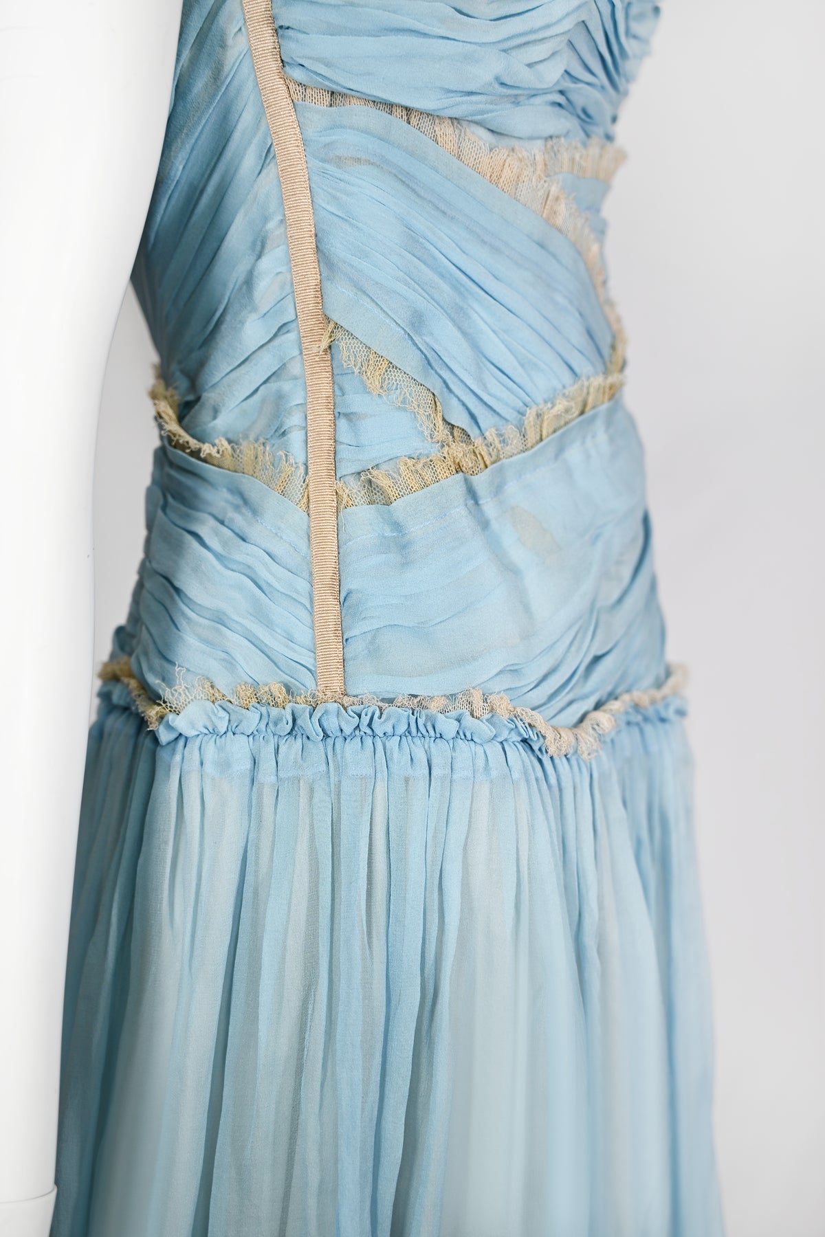 Dolce & Gabbana Chiffon Gathered Dress