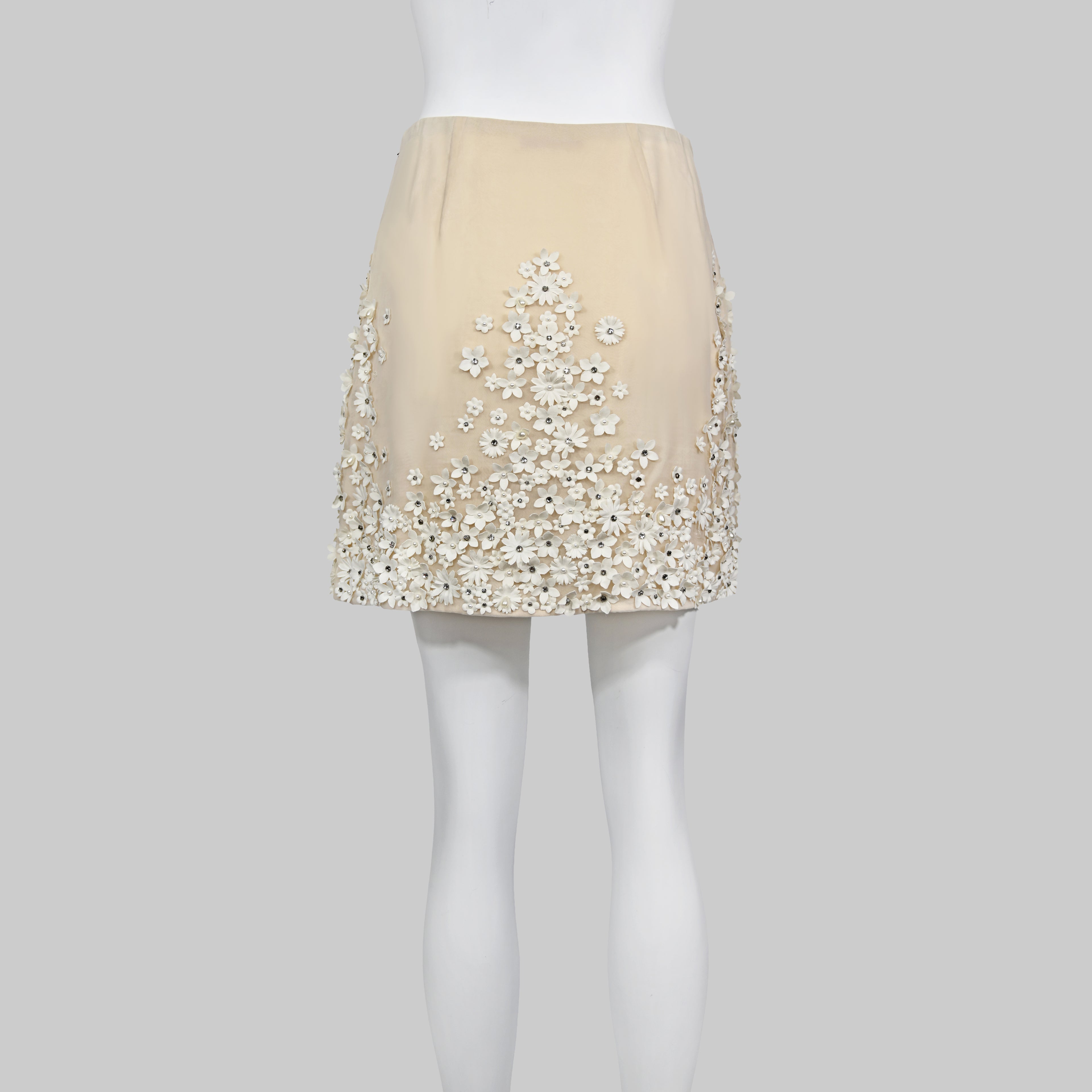 Valentino SS 2019 Organza Embellished Skirt Set