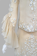Valentino SS 2019 Organza Embellished Skirt Set