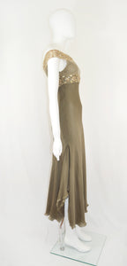 VALENTINO SS 2003 EMBELLISHED SILK DRESS