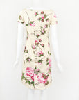 VALENTINO 2006 ROSE PRINT COTTON DRESS