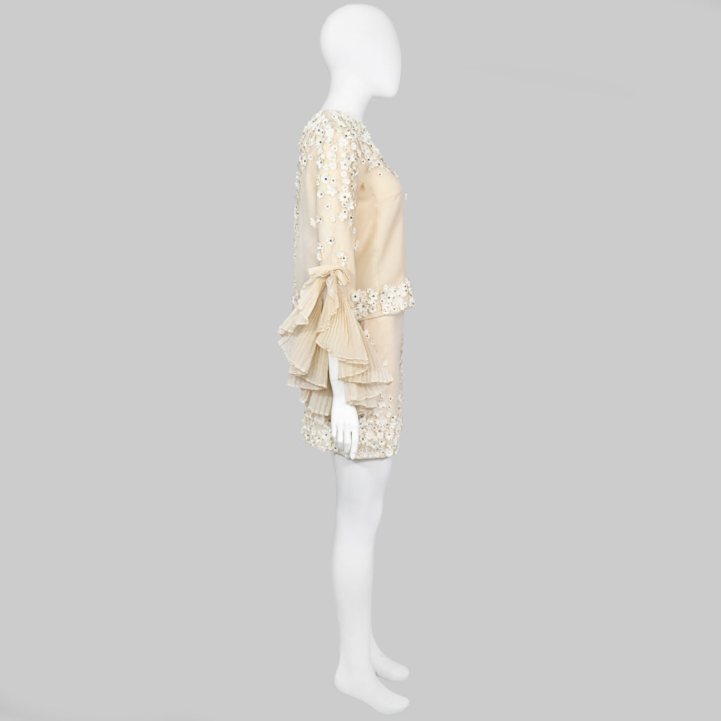 Valentino SS 2019 Organza Embellished Skirt Set