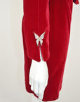 Thierry Mugler Velvet Skirt Suit with Butterfly Accents