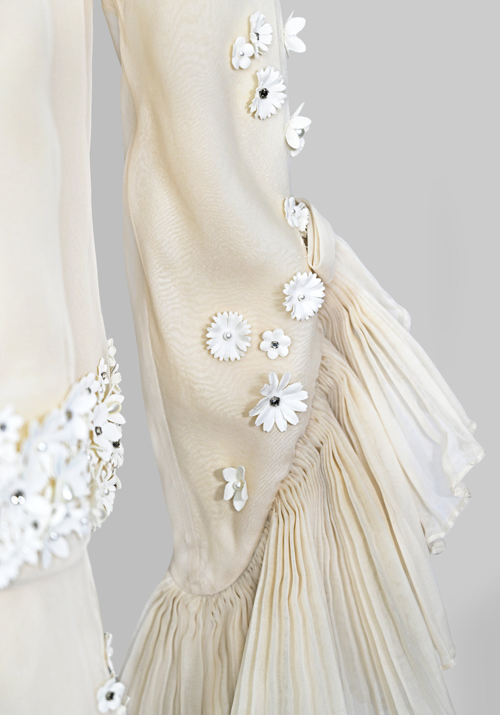 Valentino SS 2019 Organza Embellished Skirt Set