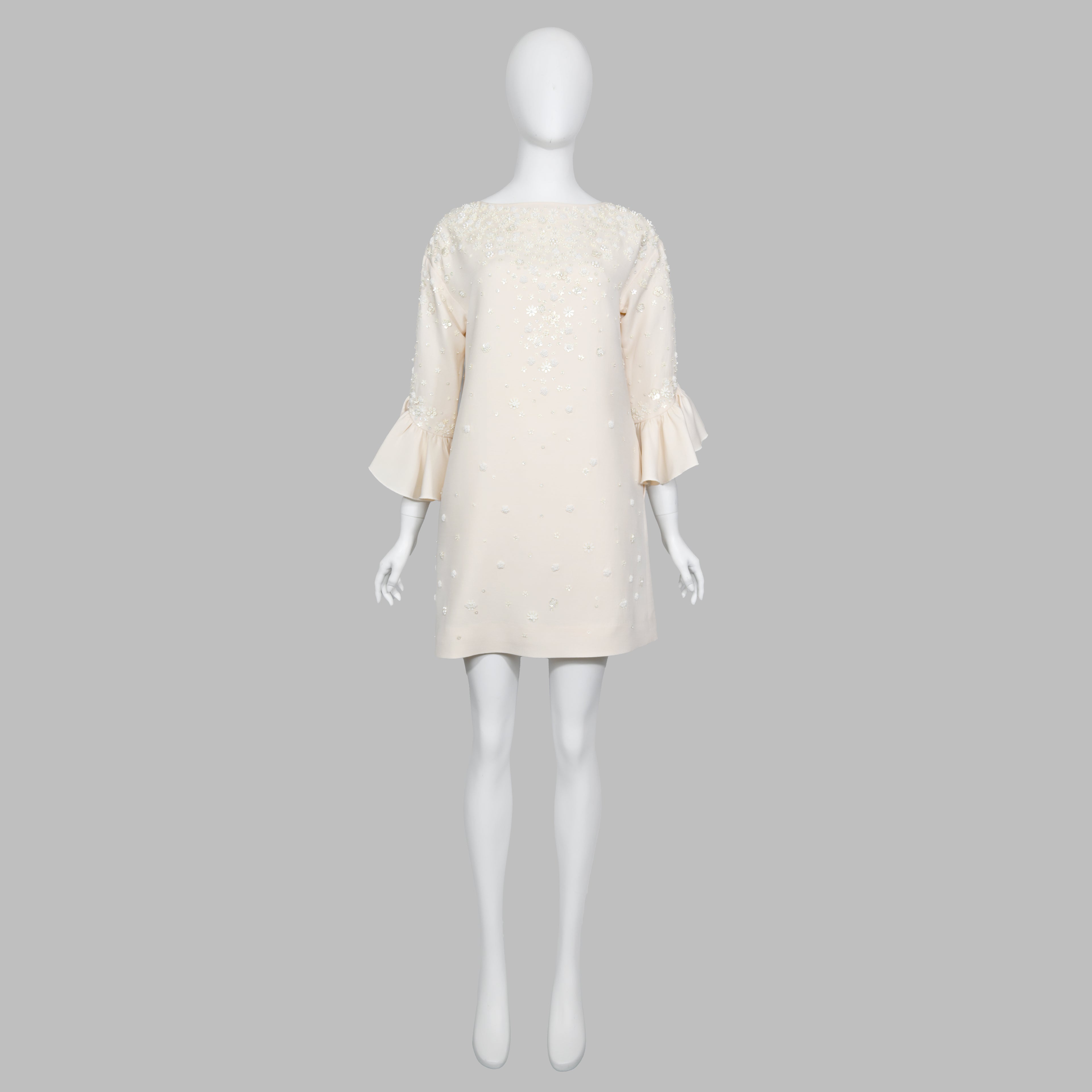 Valentino Embellished Wool Dress