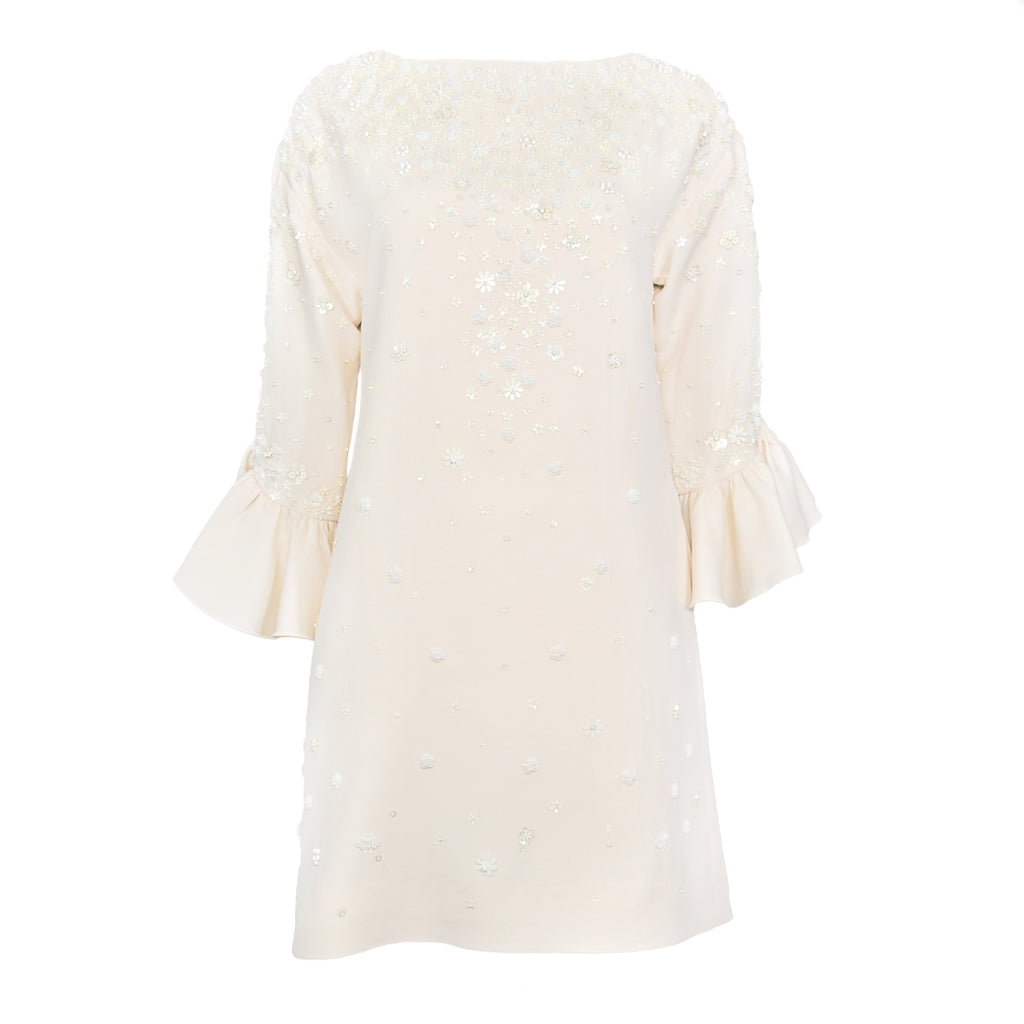 Valentino Embellished Wool Dress