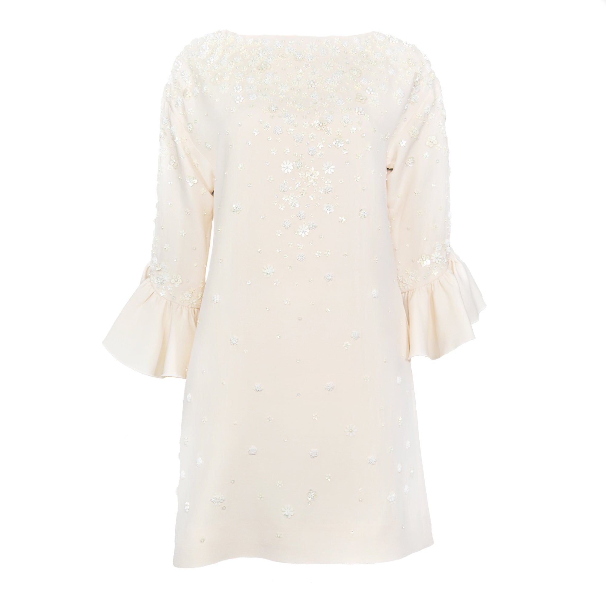 Valentino Embellished Wool Dress